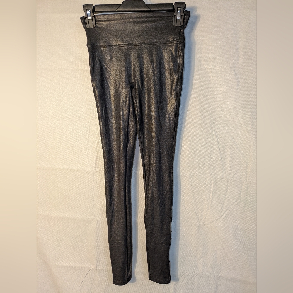 SPANX Black Faux Leather Leggings